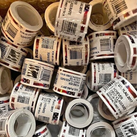 1000 forever stamps of 2017 Mail U.S.A. Flag Postage - Picture 1 of 2